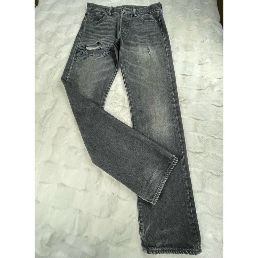 🔥VTG 90s Levi’s 501 Button Fly 30x32 Distressed Worn Straight Leg Men’s Jeans - Picture 2 of 15